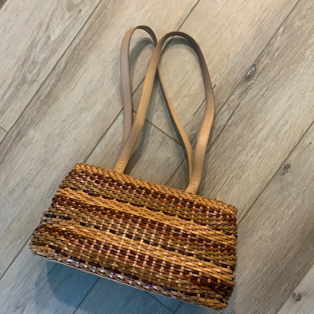 Vintage Leather Fossil Shoulder Bag